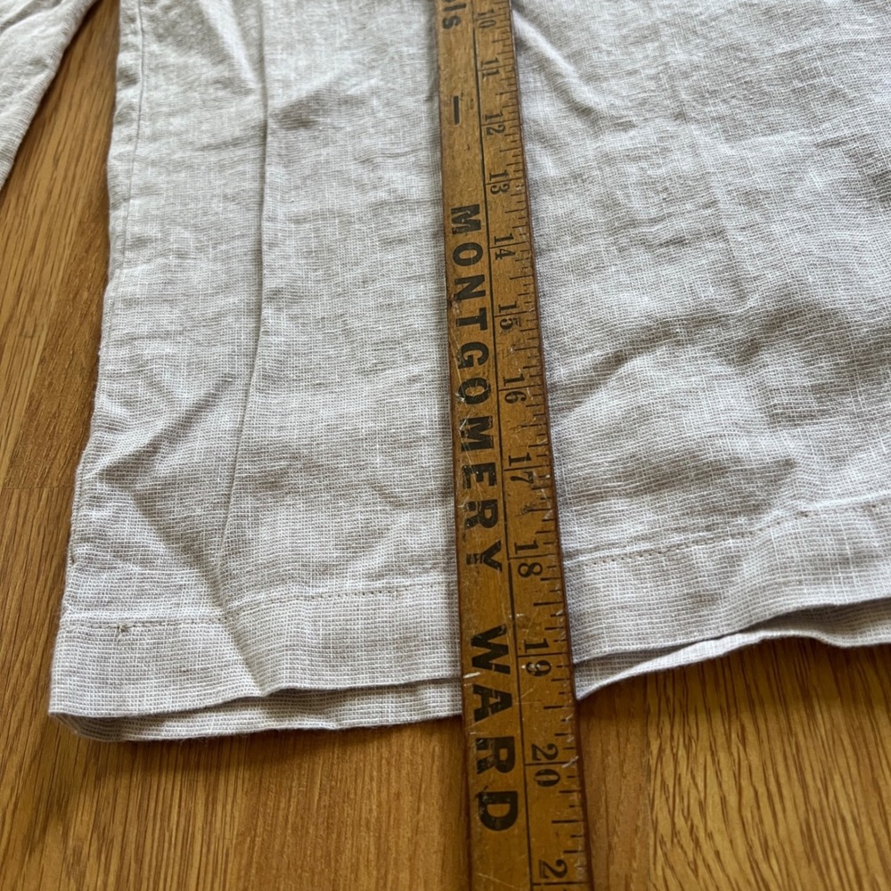 Lou Grey Linen Cotton Overalls Womens Sz S Coastal Oversized Wide Leg Comfy - Picture 8 of 11